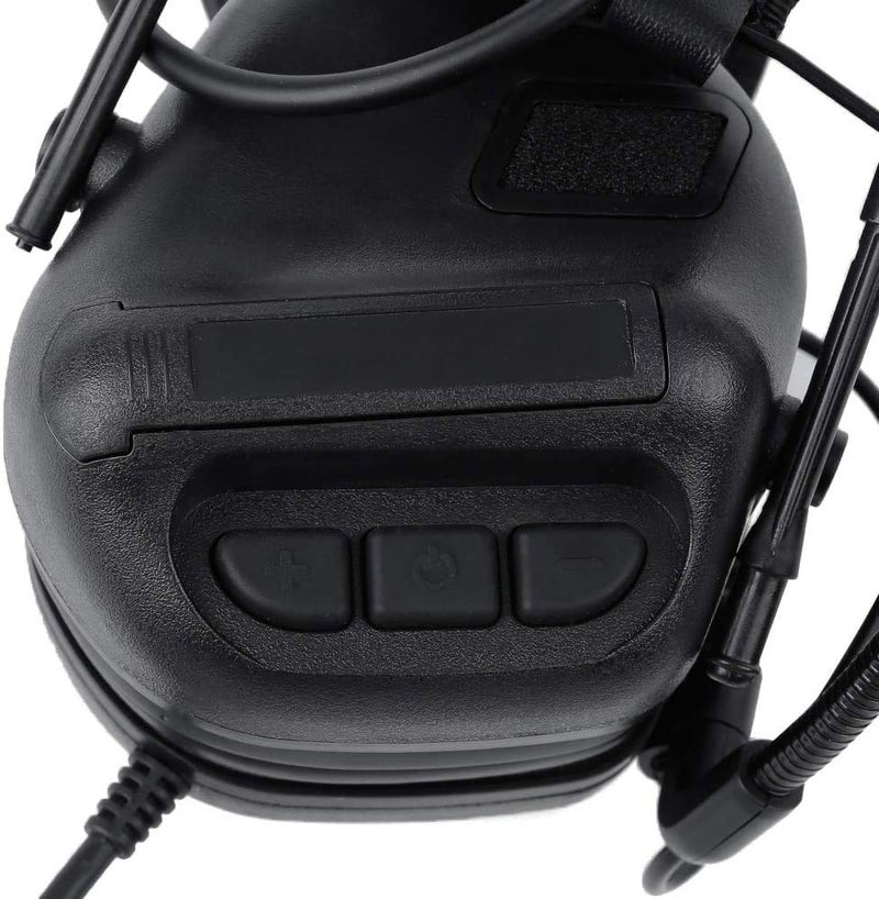 ATAIRSOFT Tactical Headset Wargame Hunting Headphone Without Noise Cancellation Function (Black) - Image 4